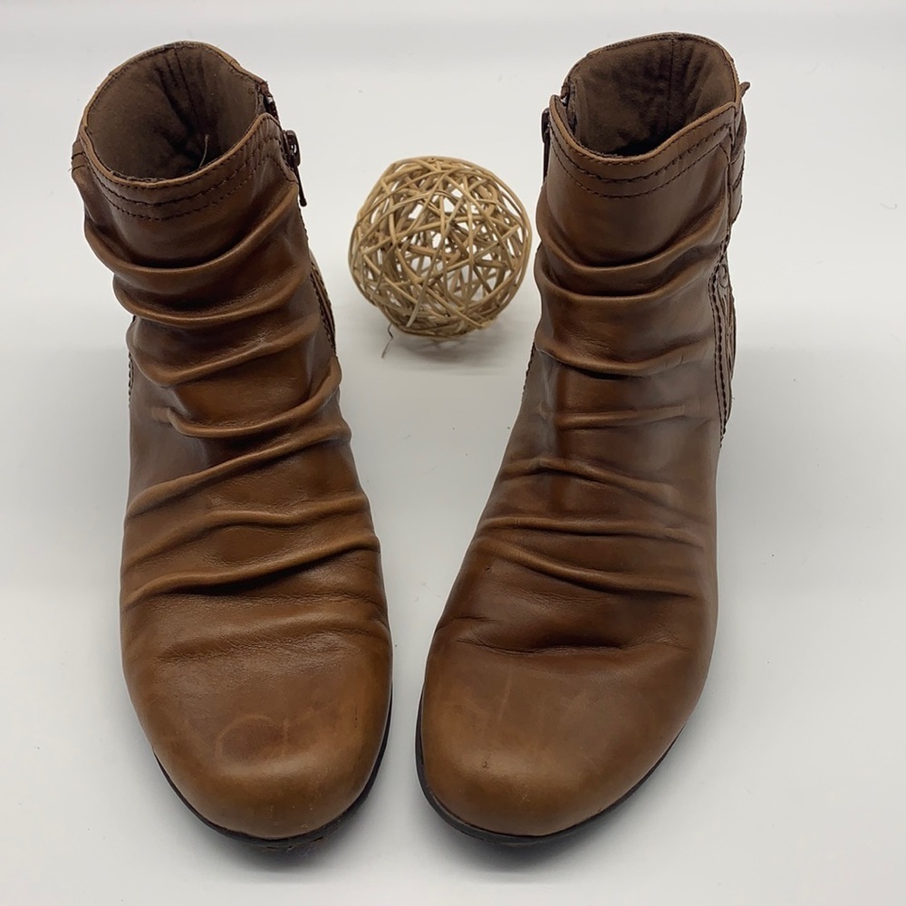 Rockport Ankle Boot in Soft Brown Leather